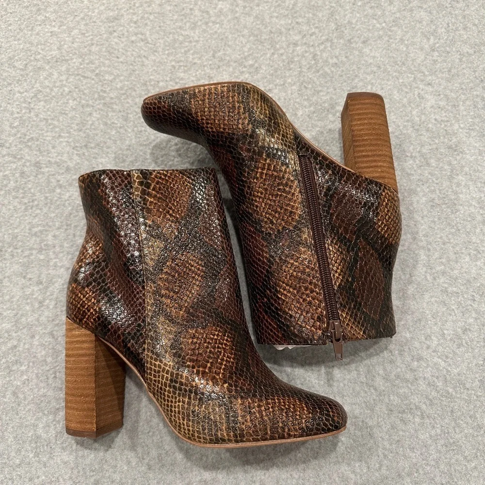 Zigi Soho Faux Snake Skin ankle boots - Picture 1 of 8